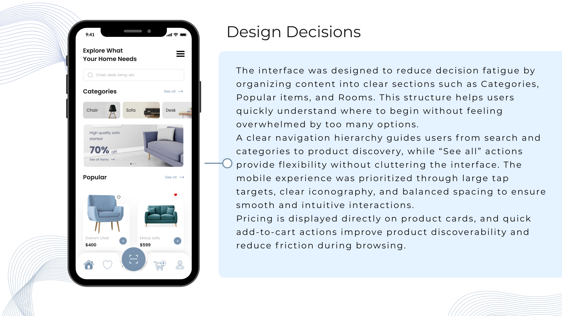 Mobile Mockups - Home and Categories